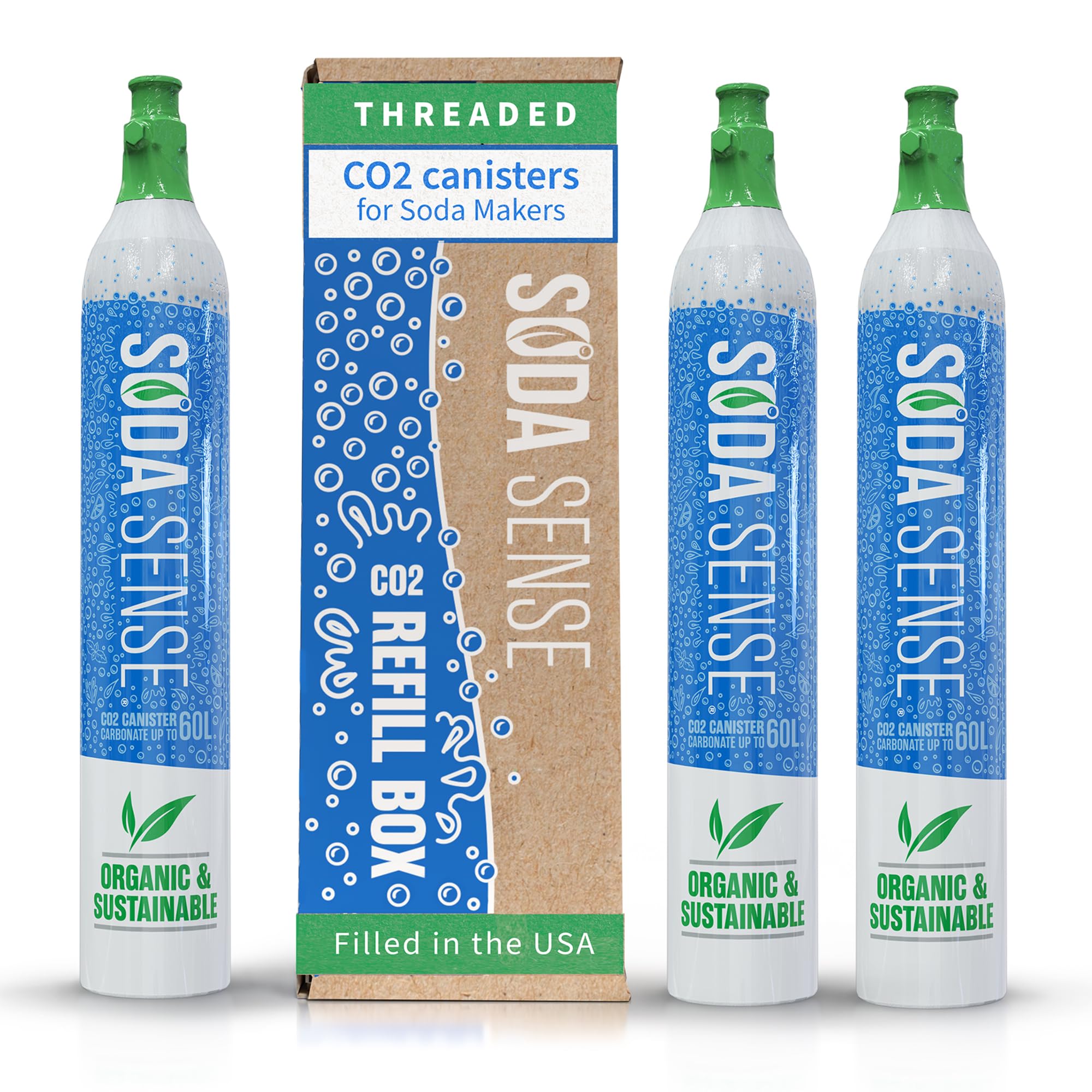 Amazon.com: Soda Sense 60L CO2 Exchange Canister - 3 Pack